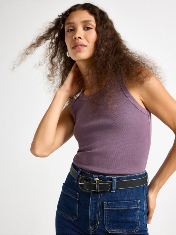 Ribbed tank top - 3006720-9613
