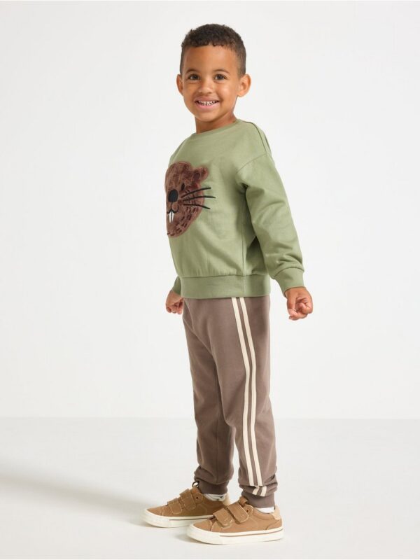 Joggers with brushed inside - 3006744-8176
