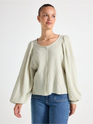 Blouse in cotton gauze - 3006812-6724