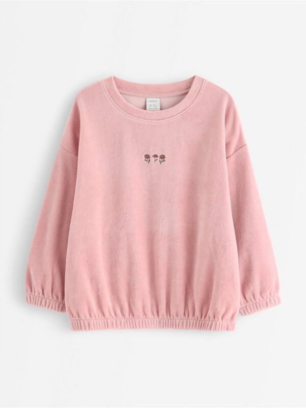 Oversized jumper in velour - 3006847-7351