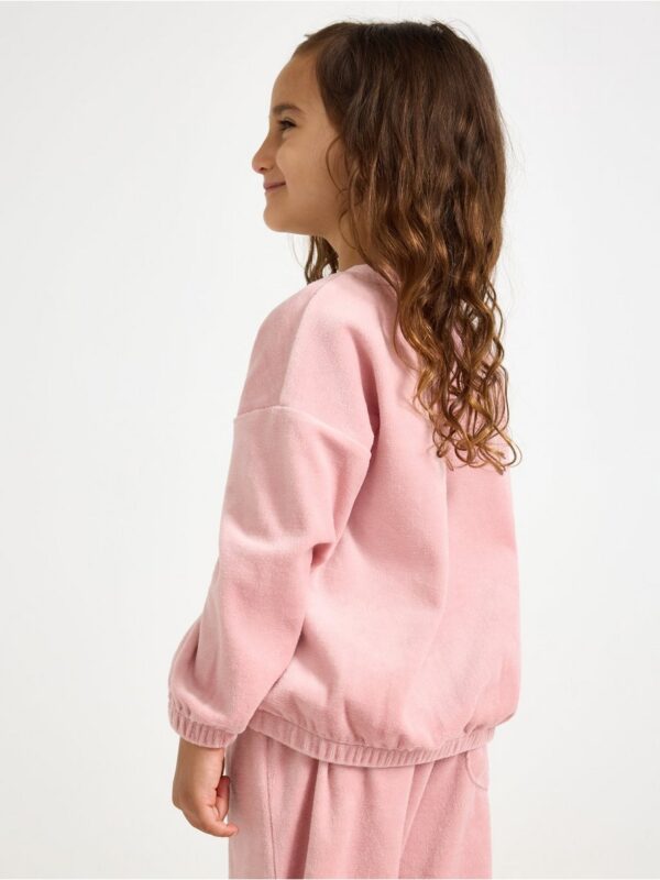 Oversized jumper in velour - 3006847-7351