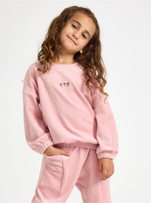 Oversized jumper in velour - 3006847-7351
