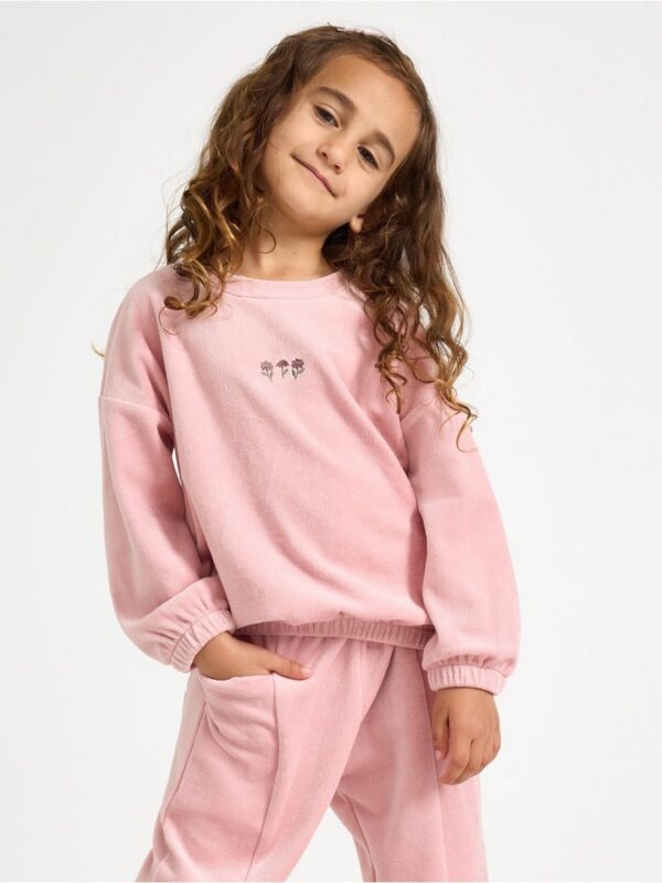 Oversized jumper in velour - 3006847-7351