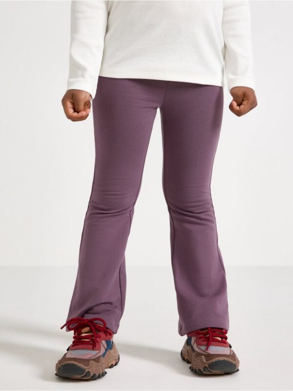 Flared leggings with brushed inside - 3006950-3741