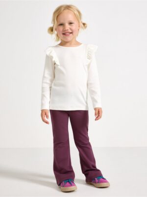 Flared leggings with brushed inside - 3006950-9439
