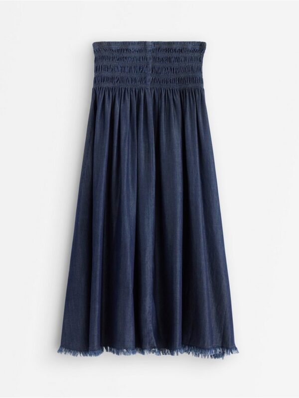Midi skirt with denim look - 3007015-822