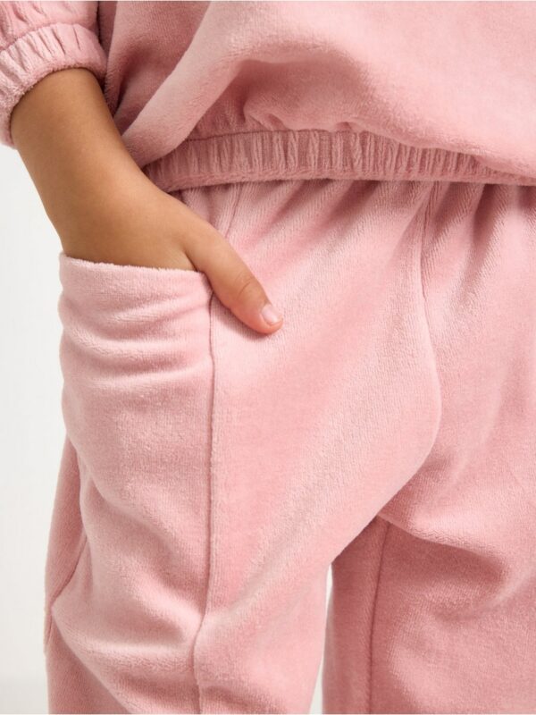 Joggers in velour - 3007034-7351