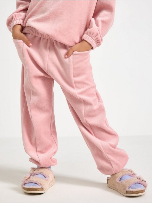 Joggers in velour - 3007034-7351