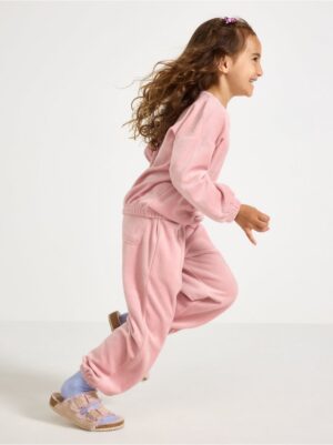 Joggers in velour - 3007034-7351