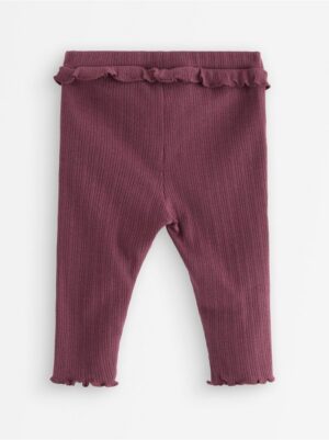 Leggings with frill - 3007043-9439