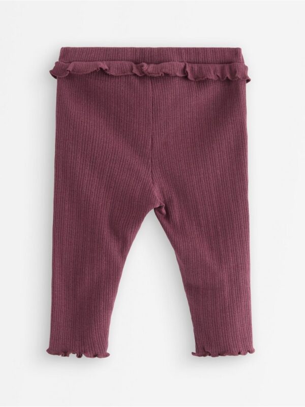 Leggings with frill - 3007043-9439