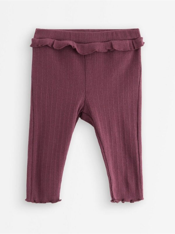 Leggings with frill - 3007043-9439