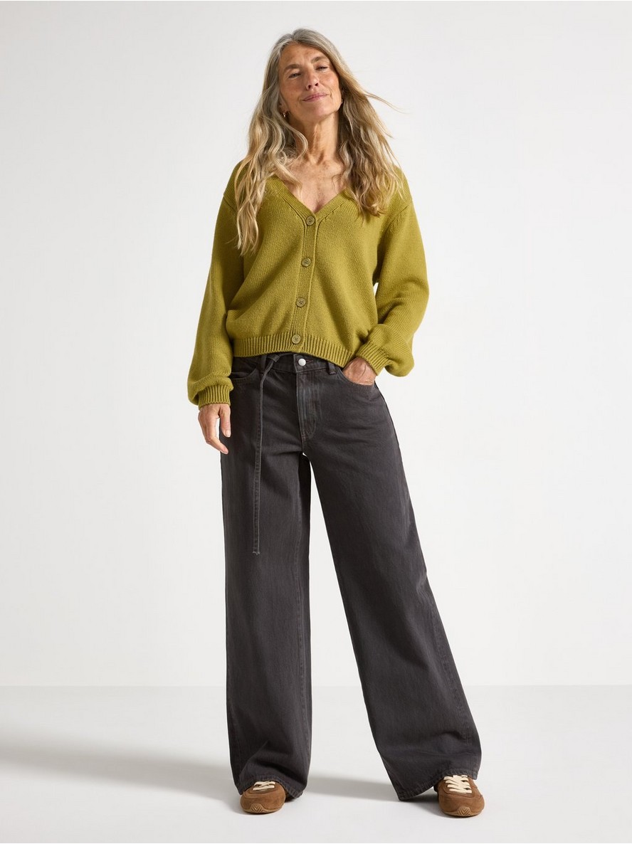 Pantalone – WIDE Peggy  jeans with mid waist
