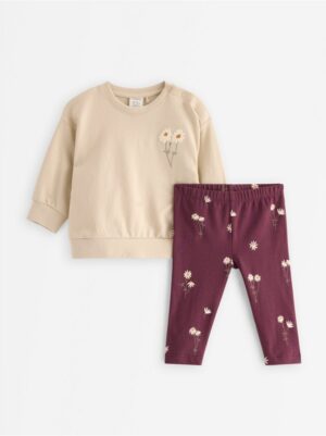 Set - sweatshirt and leggings - 3007131-7458