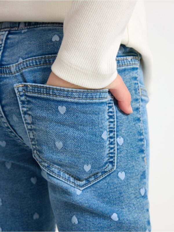 FREJA Flared leg  jeans with hearts - 3007220-791