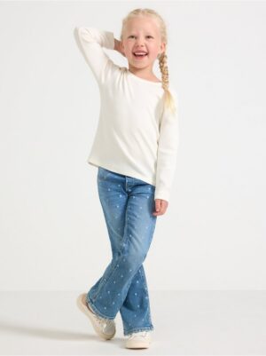FREJA Flared leg  jeans with hearts - 3007220-791