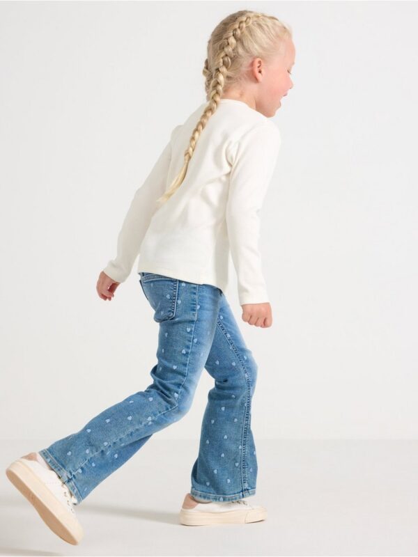FREJA Flared leg  jeans with hearts - 3007220-791