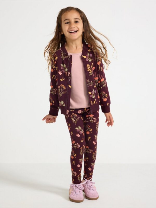 Leggings with brushed inside - 3007319-7268