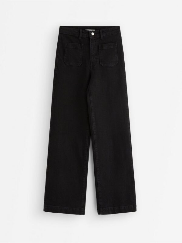 WIDE high waist jeans with light stretch - 3007475-141