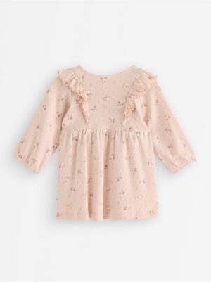 Long-sleeved dress in pointelle - 3007499-8160