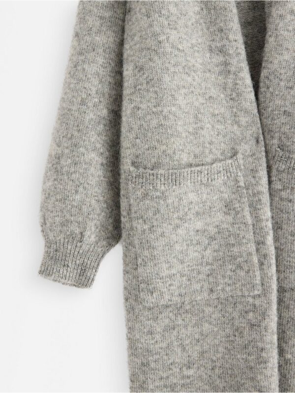 Knitted long cardigan - 3007535-9803
