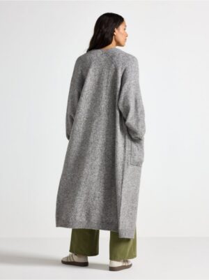 Knitted long cardigan - 3007535-9803
