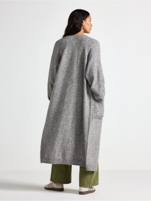 Knitted long cardigan - 3007535-9803