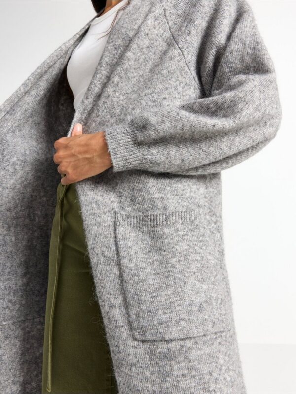 Knitted long cardigan - 3007535-9803
