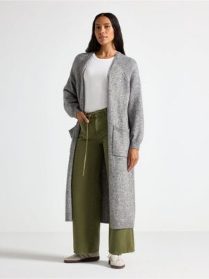 Knitted long cardigan - 3007535-9803