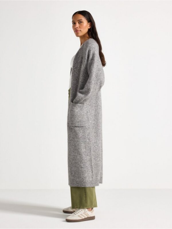 Knitted long cardigan - 3007535-9803