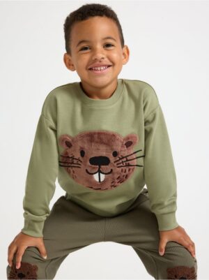 Sweatshirt with application - 3007571-9300