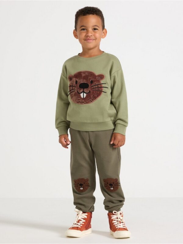 Sweatshirt with application - 3007571-9300