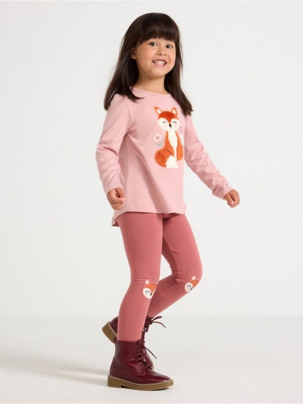 Leggings with brushed inside - 3007588-3228