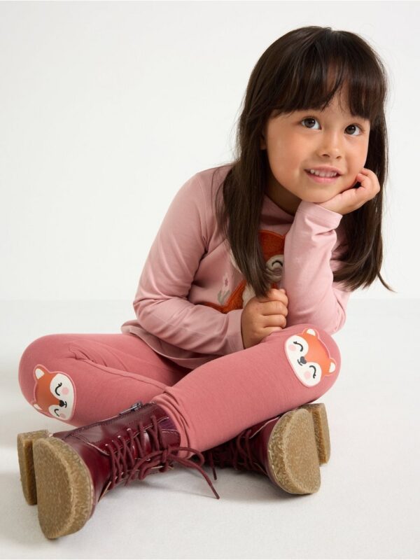 Leggings with brushed inside - 3007588-3228