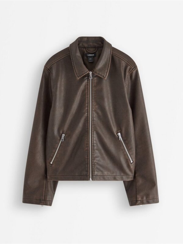 Jacket in faux leather - 3007707-9618