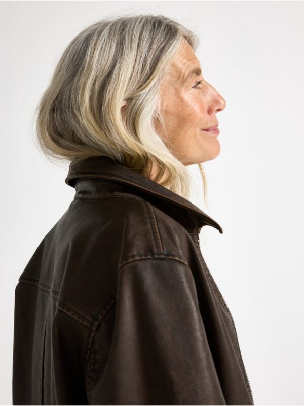Jacket in faux leather - 3007707-9618