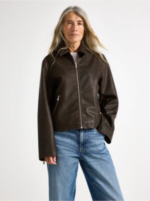 Jacket in faux leather - 3007707-9618