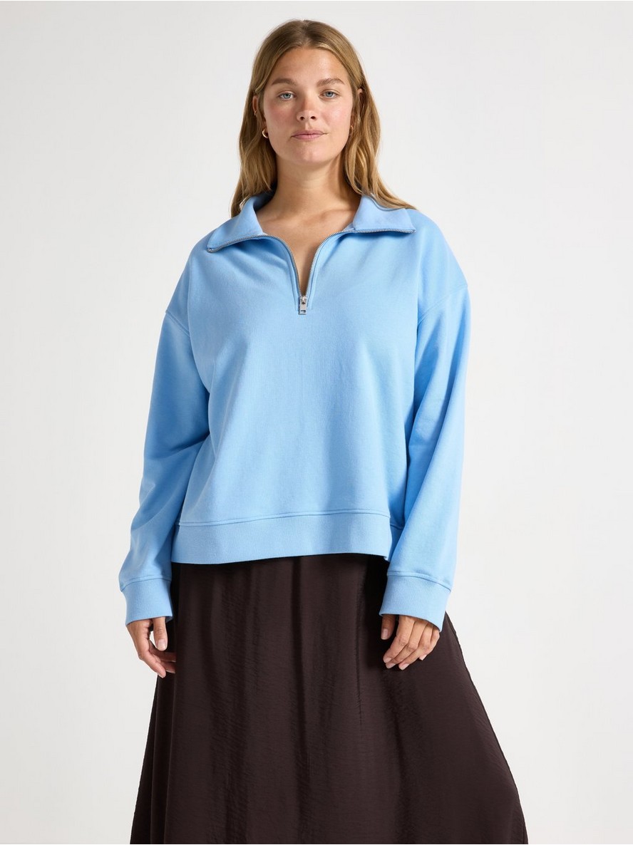 – Sweatshirt with half-zip