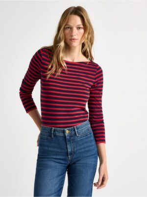 Striped cotton top - 7978259-8668