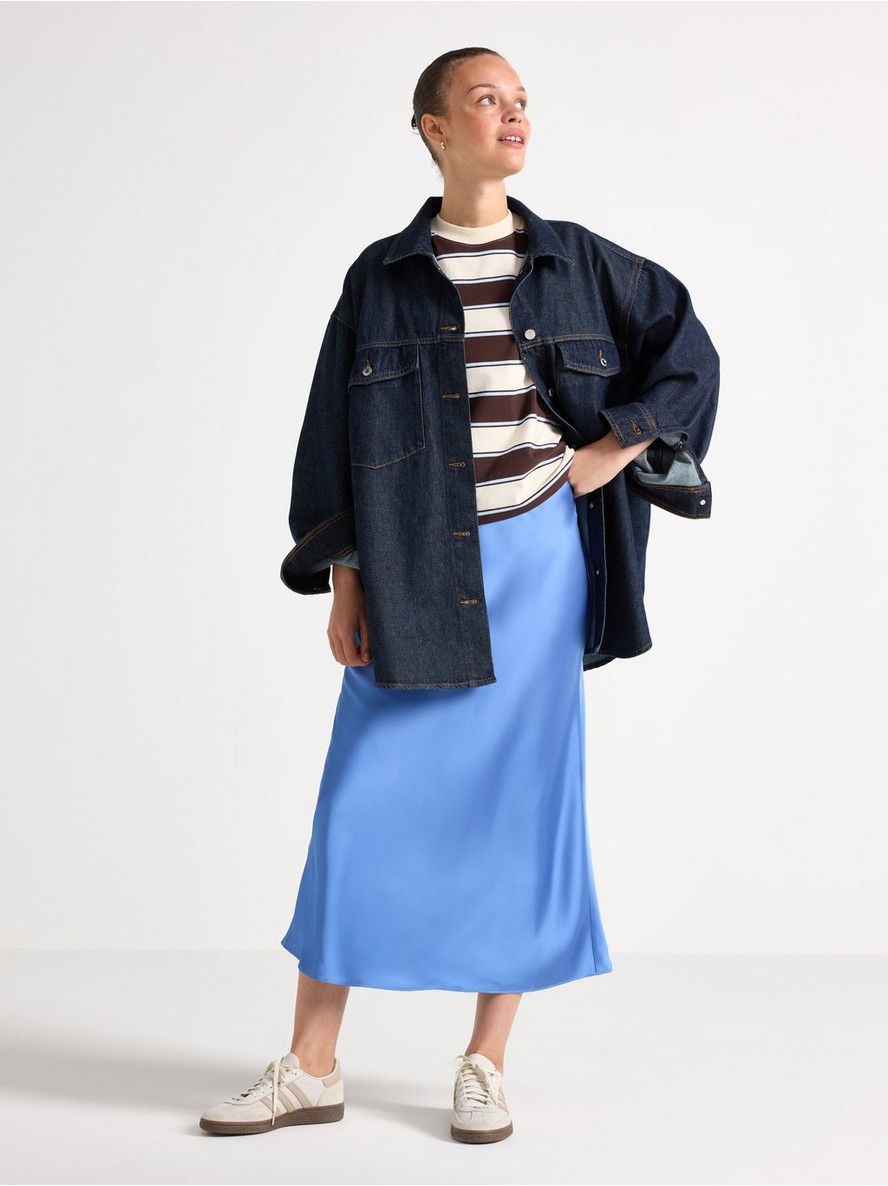 Suknja – Midi skirt in satin