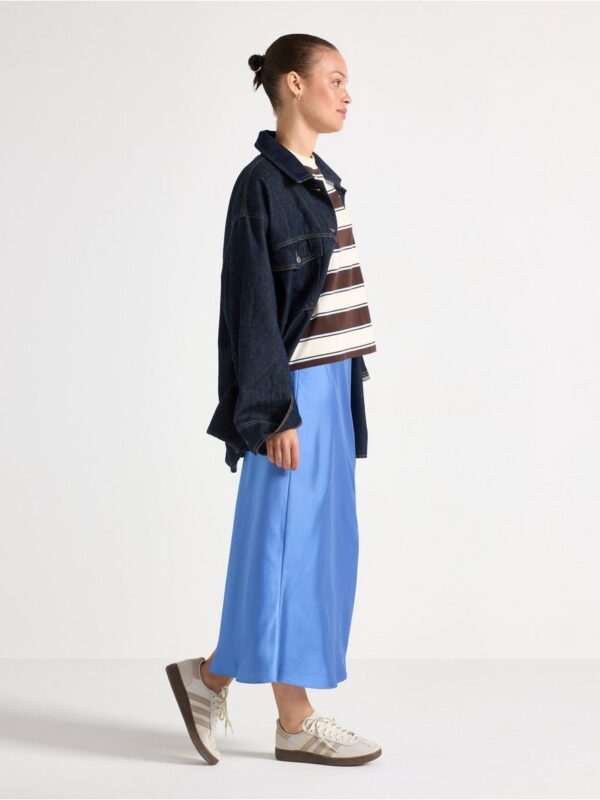 Midi skirt in satin - 8608741-5811