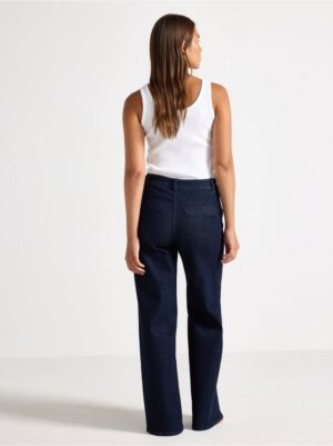 WIDE  trousers in denim  with stretch - 3004166-822