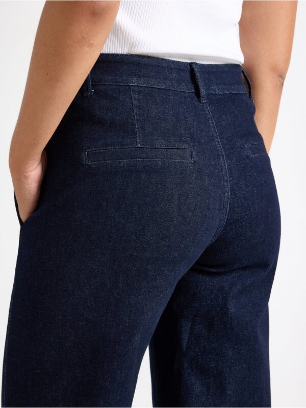 WIDE  trousers in denim  with stretch - 3004166-822