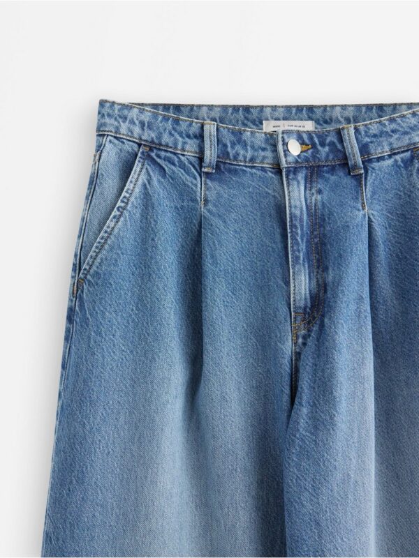 WIDE  jeans with pleats - 3004682-791