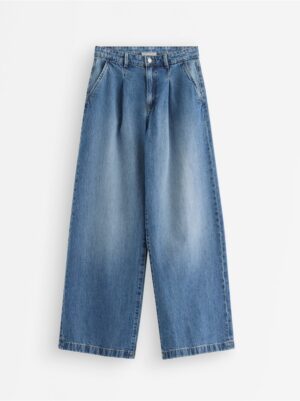 WIDE  jeans with pleats - 3004682-791