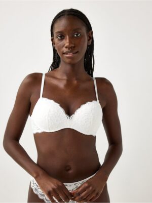 Wirefree push-up bra with lace - 3006670-70