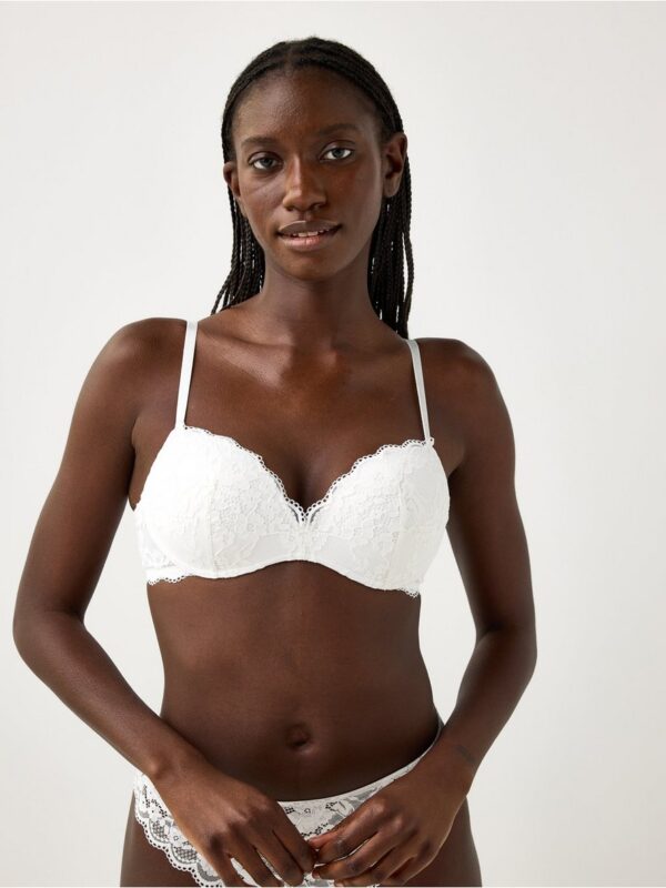 Wirefree push-up bra with lace - 3006670-70