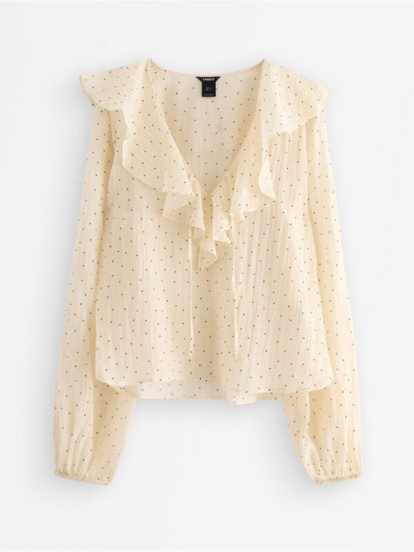 Blouse with flounce - 3007073-1230
