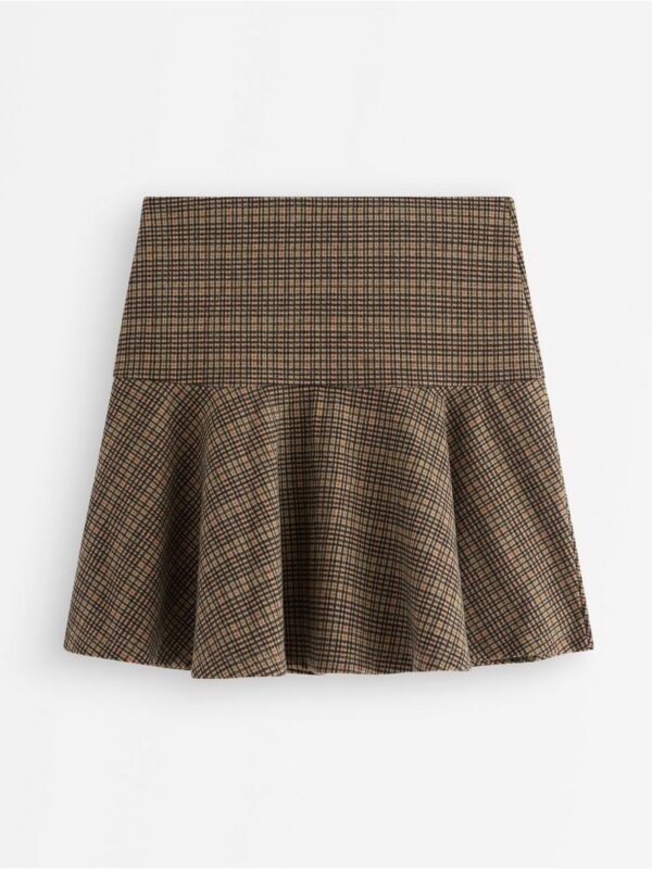 Checked mini skirt - 3007402-9609