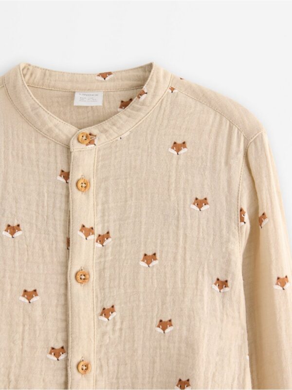 Shirt in cotton gauze - 3007578-7458
